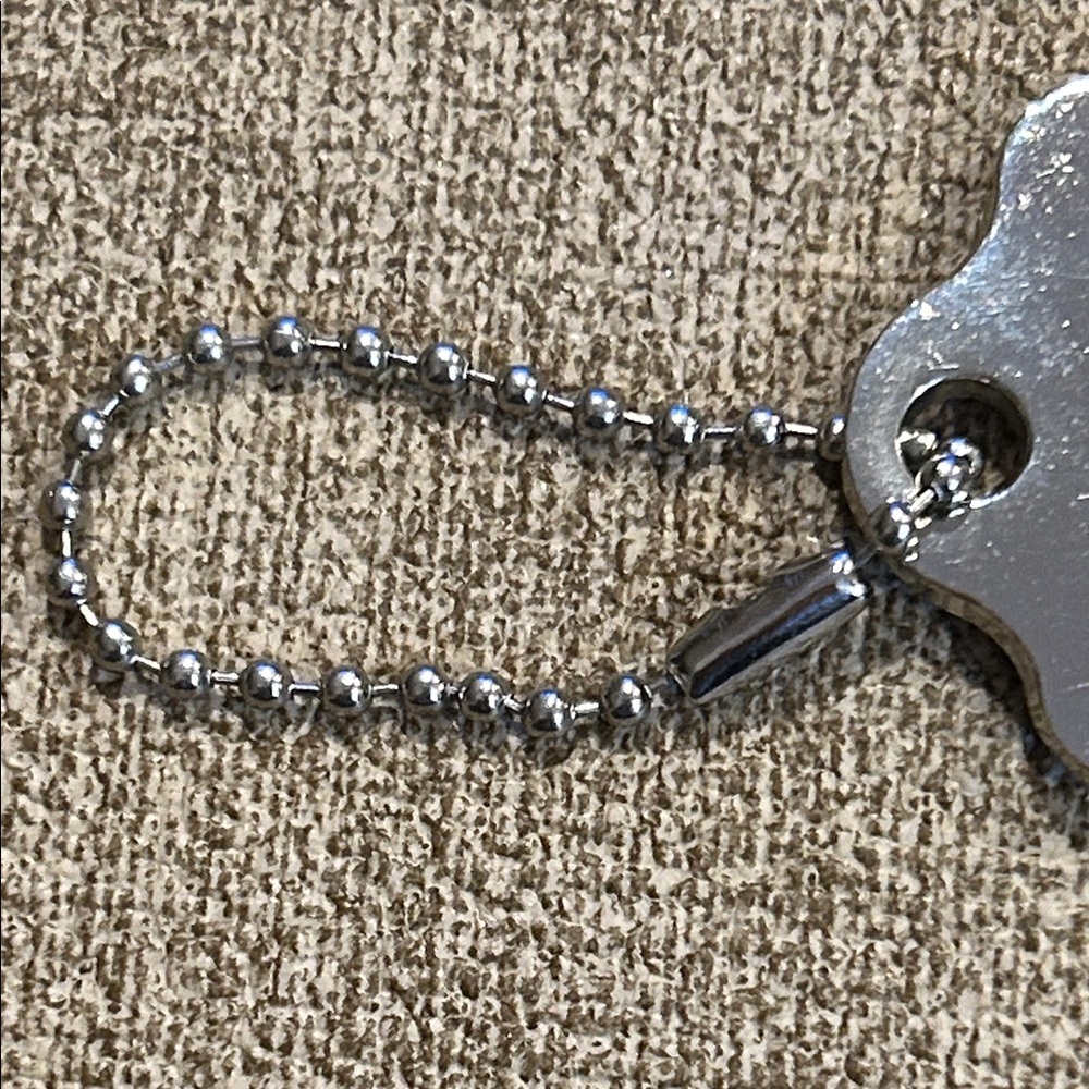 Coach 70th Anniversary Metal Hangtag Bag Charm Cutout - Silver Tone - Picture 3 of 5